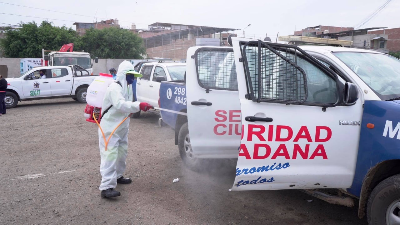 CAMPAÑAS DE DESINFECCIÓN DEL SEGAT REDUCIRÍAN RIESGO DE CONTAGIO