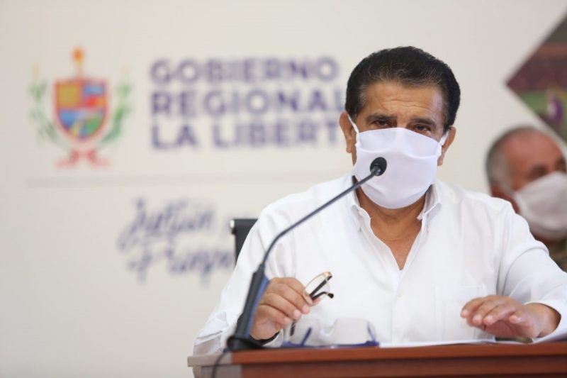Gobernador regional de La Libertad pide al gobierno reactivación económica sea para el lunes 11 de mayo