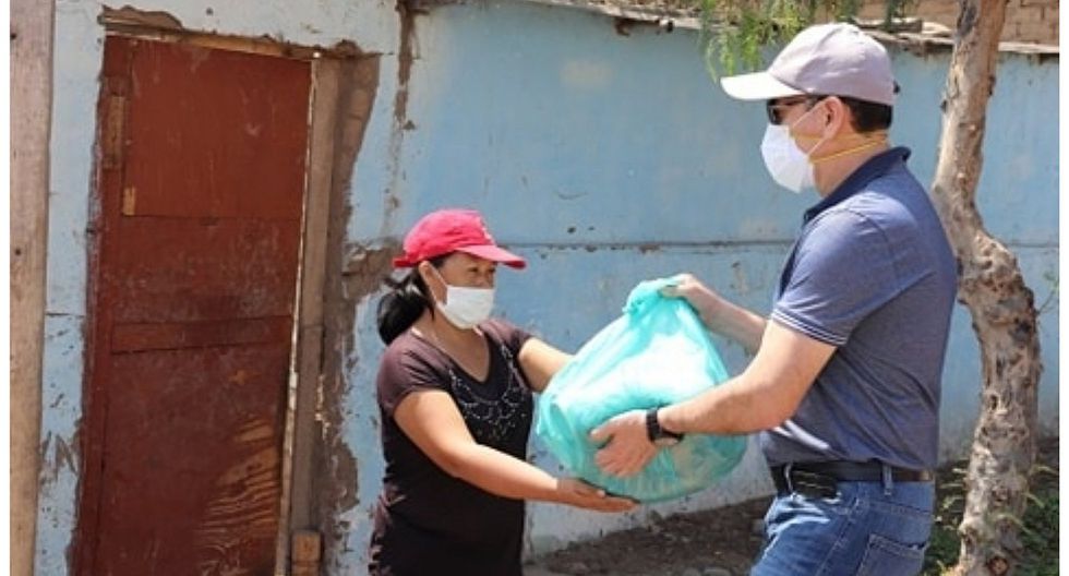 400 familias vulnerables reciben víveres
