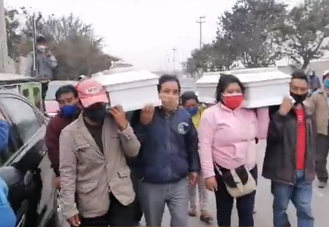 Dan el último adiós a hermanitos asesinados en Alto Trujillo