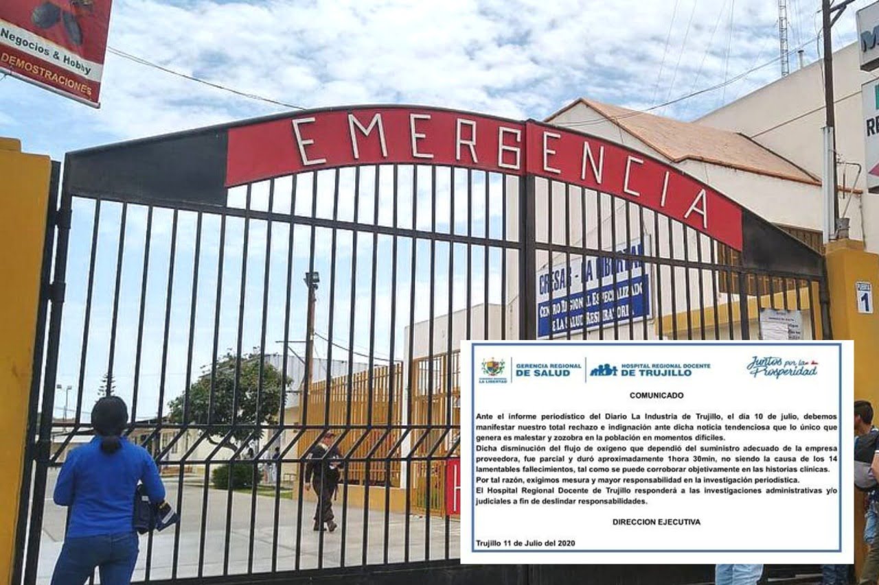 Hospital Regional: “La disminución parcial de oxígeno no provocó las 14 muertes”