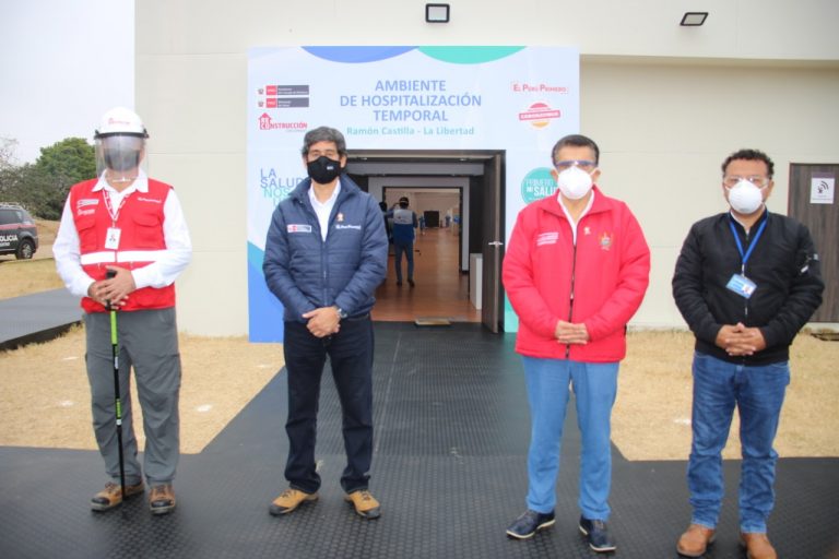Ambiente de Hospitalización Temporal en Trujillo recibe a pacientes COVID-19