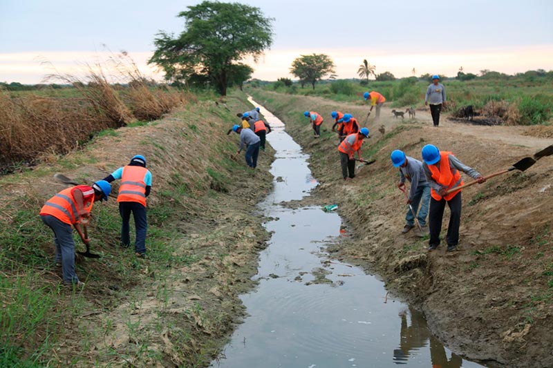 Obras de mantenimiento de drenes y canales generará 30 mil puestos de trabajos