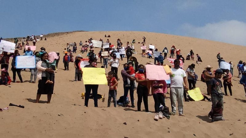 Desde el cerro Bolongo: "Señor Vizcarra, tenemos hambre"