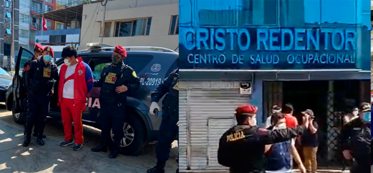 Dos delincuentes asaltan Clínica Cristo Redentor por negarse a pagar cupo
