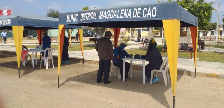 Magdalena de Cao: Realizan jornada de diagnóstico y prevención de la covid-19