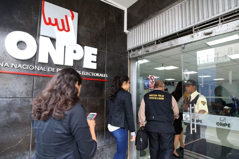 La ONPE fue intervenida por la Fiscalía por interferencia política