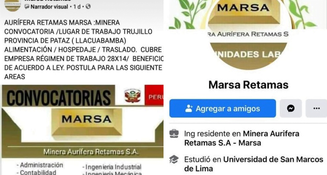 Advierten sobre falsas convocatorias laborales a través de Facebook