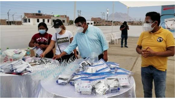 Campaña comunitaria atienden a más de 500 personas contra COVID-19