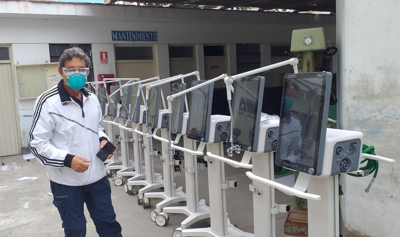 La Libertad: diez ventiladores mecánicos llegan al Hospital Regional Docente de Trujillo