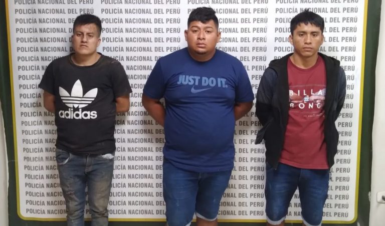 PNP captura a tres delincuentes en carretera de Chimbote