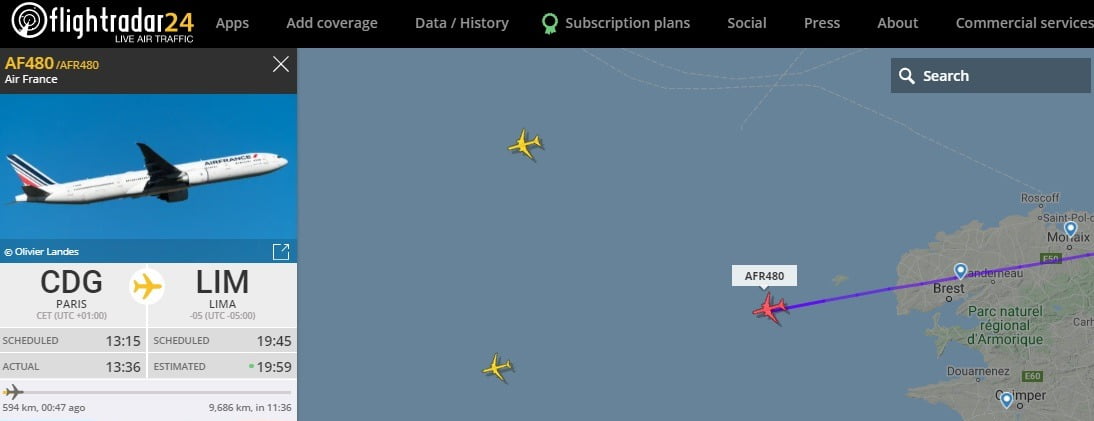 Covid-19: conoce EN VIVO la ruta del avión que trae las vacunas