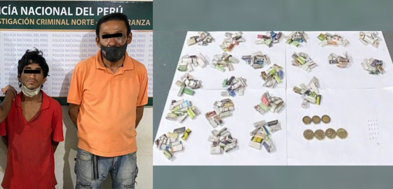 Trujillo: PNP intervino a dos sujetos implicados a la venta ilícita de drogas