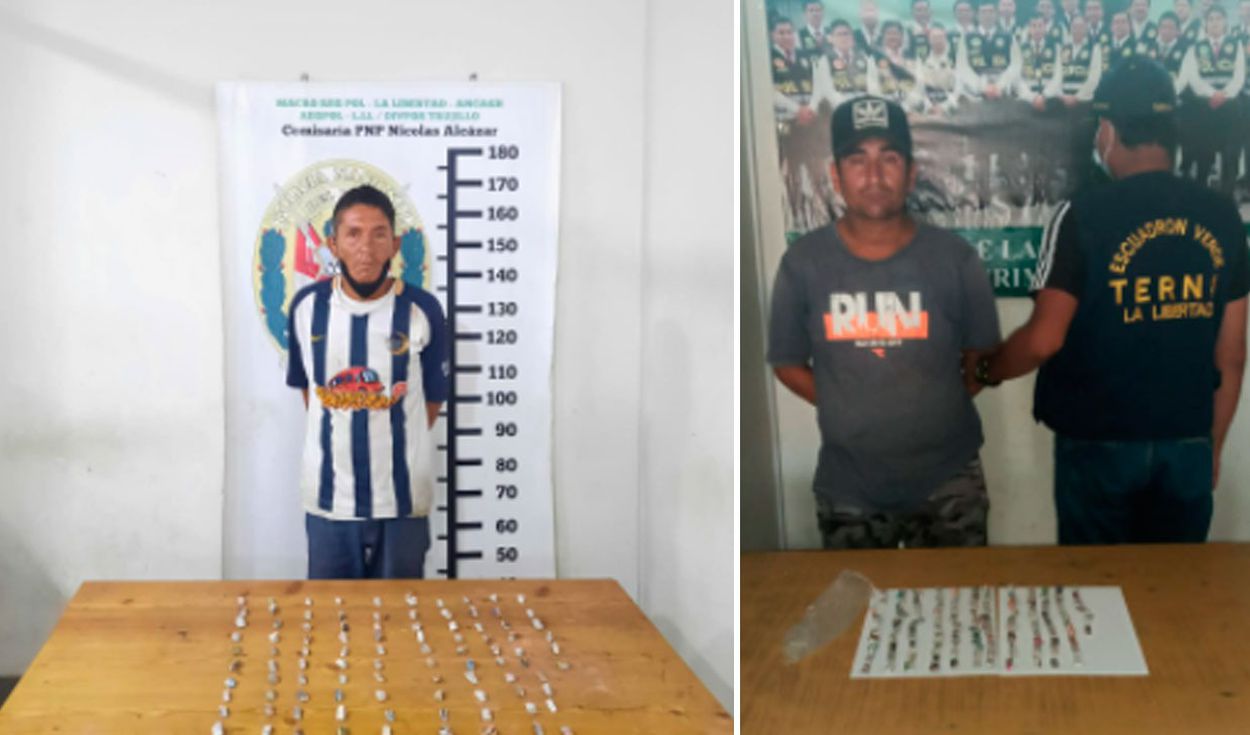Trujillo: intervienen a dos microcomercializadores de drogas