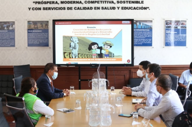La Libertad: 21.8 % de avance tiene la instalación de banda ancha para internet