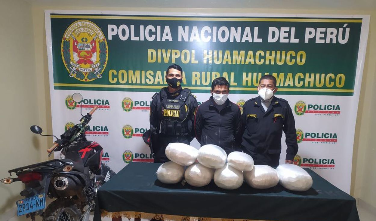 La Libertad: Capturan a sujeto que transportaba 17 kilos de marihuana