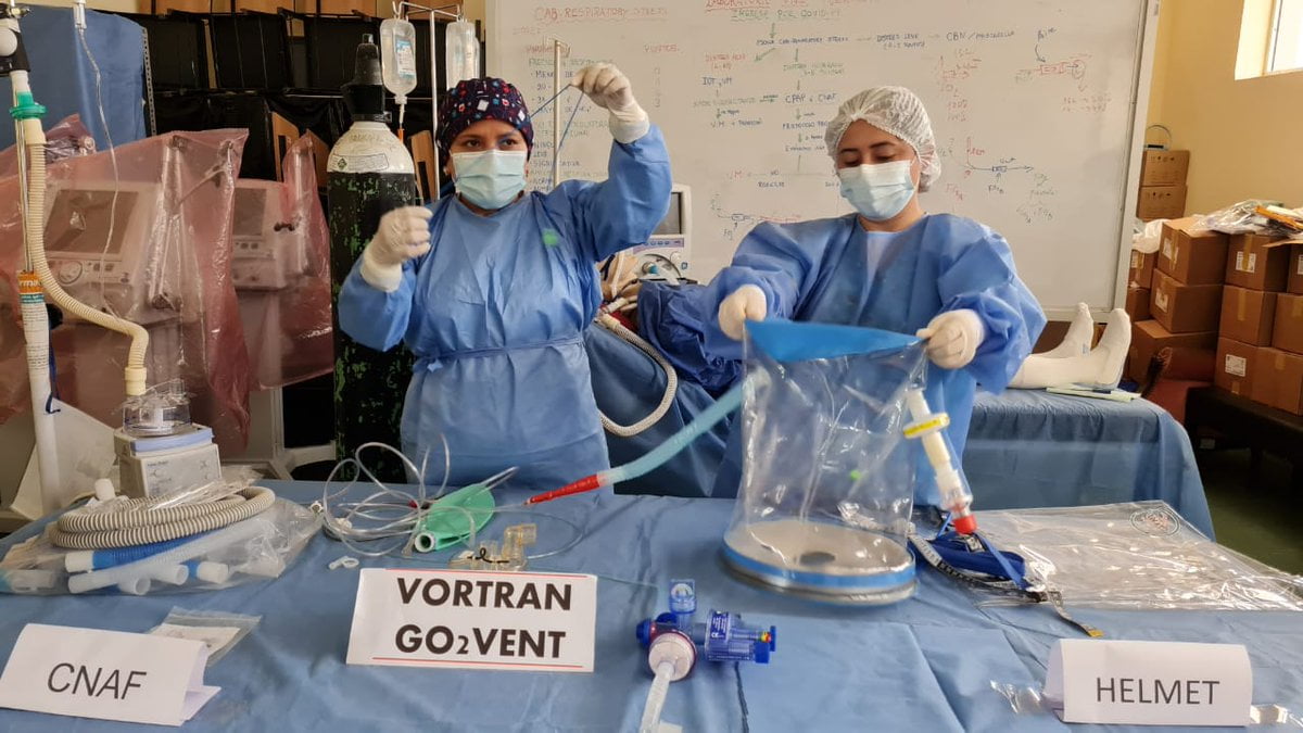 La Libertad : se evalúa capacitación a profesionales de salud en fabricación de CPAPs