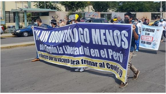 La Libertad : odontólogos solicitan su participación en el proceso de vacunación