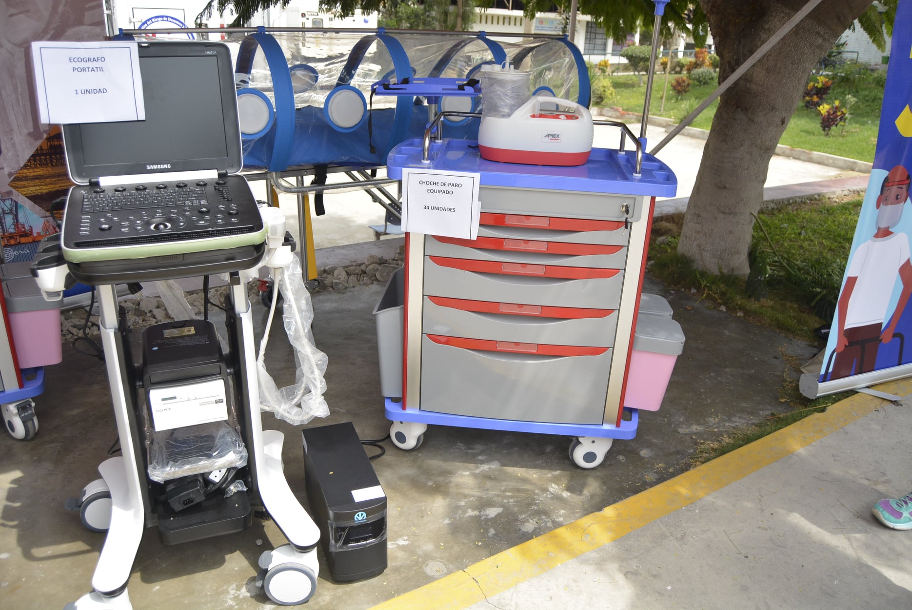 Hospital Regional recibe equipos médicos para pacientes de covid-19