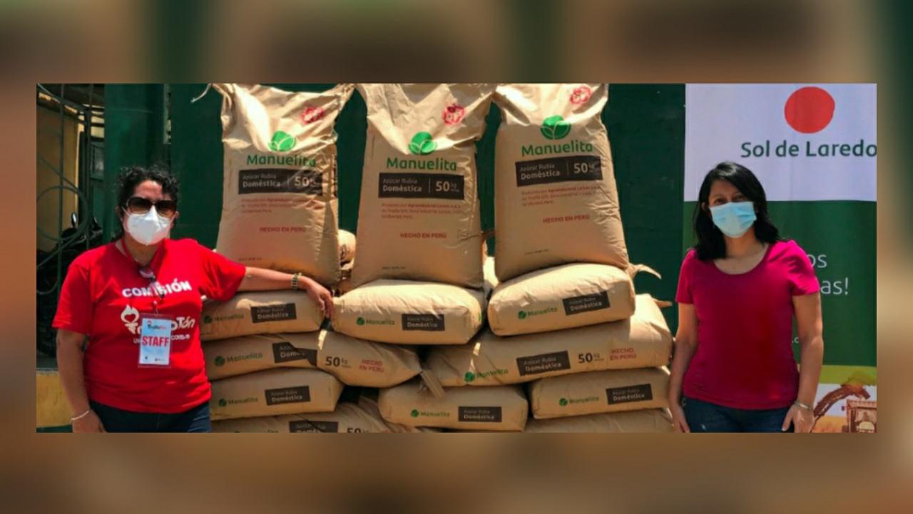 Trujillo: 5 mil kilos de azúcar fueron donados por la Agroindustrial Laredo