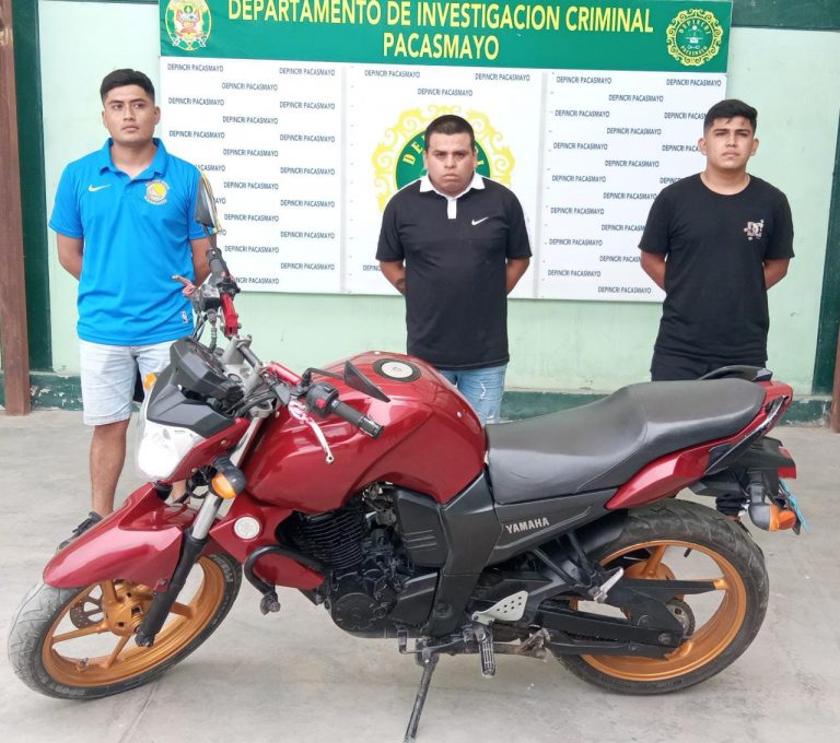 La Libertad: PNP capturó a tres sujetos que robaron celulares en una tienda