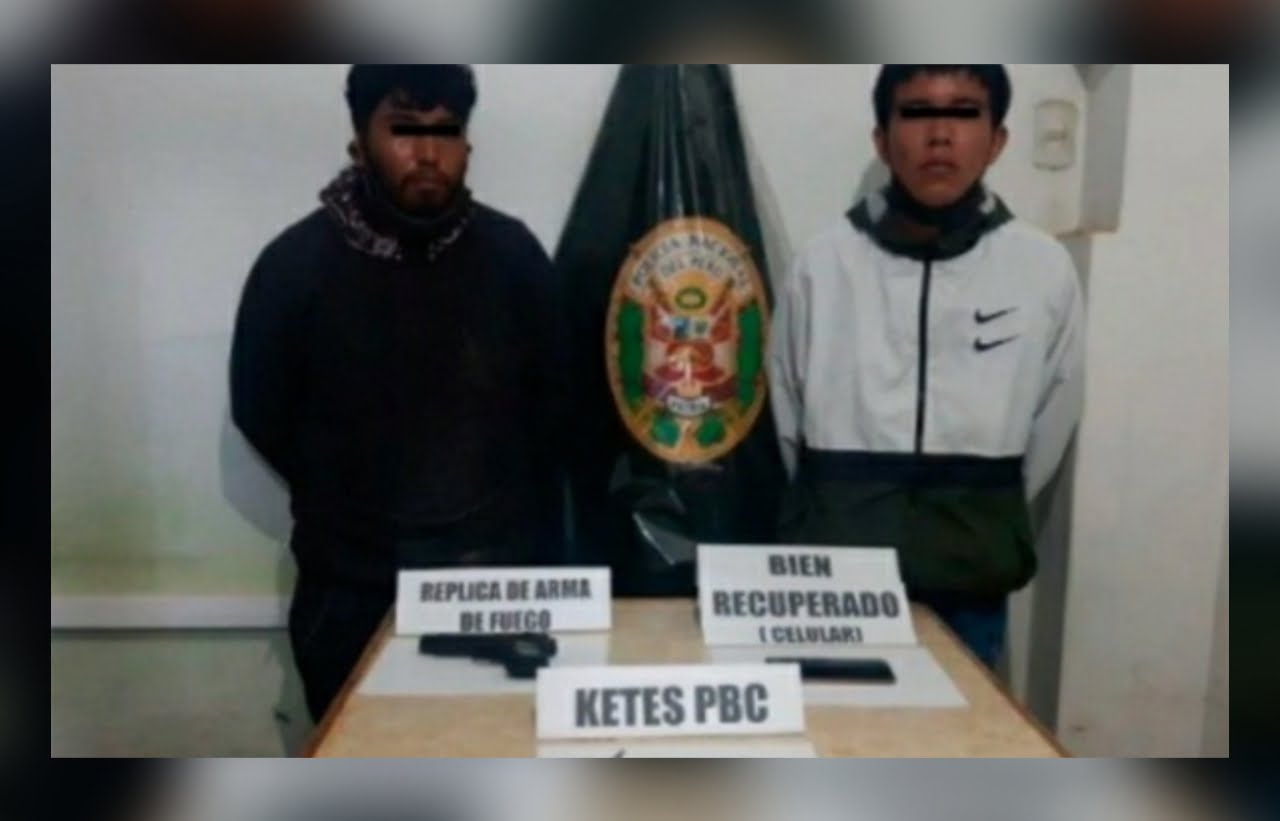 La Libertad: detienen a sujetos que robaron con arma de juguete a una mujer