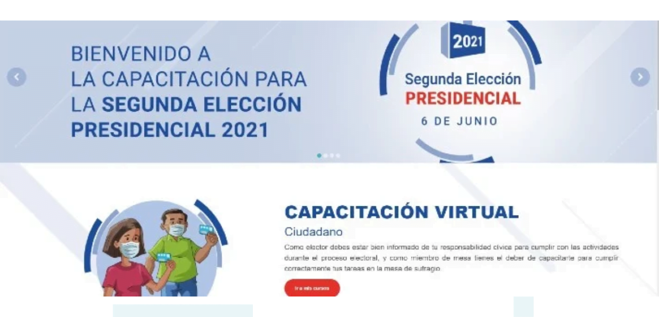 Electores, miembros de mesa y personeros pueden capacitarse en plataforma de la ONPE