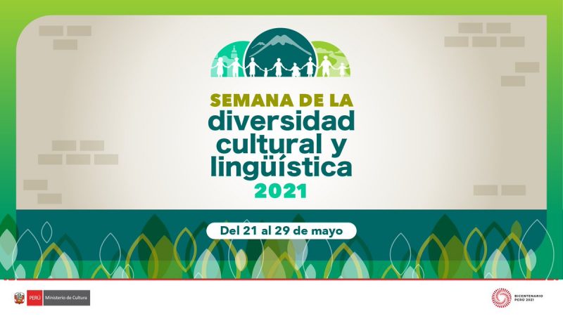 Ministerio de Cultura realiza seminarios virtuales por la Semana de la Diversidad Cultural y Lingüística 2021