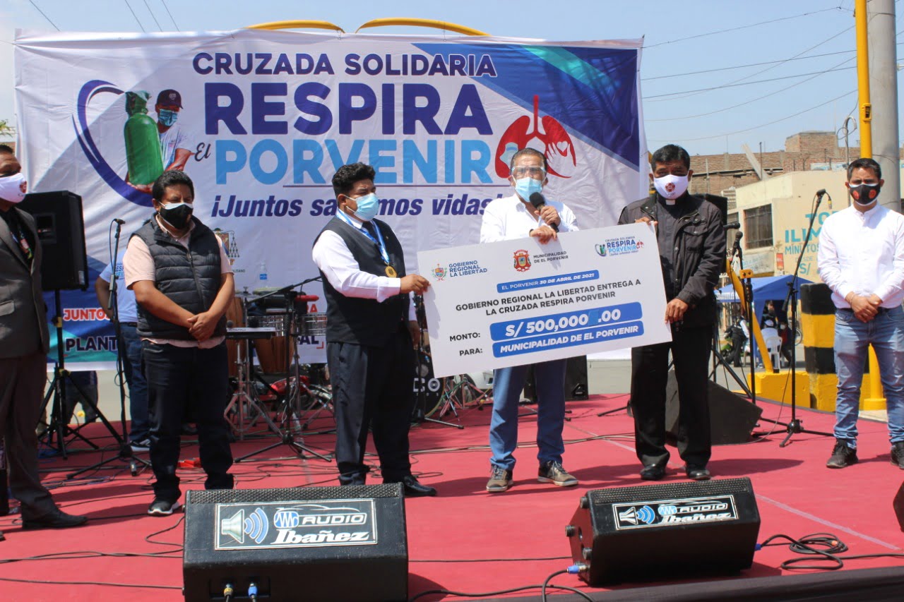 “Respira El Porvenir” supera los 750 mil soles para adquirir planta de oxígeno