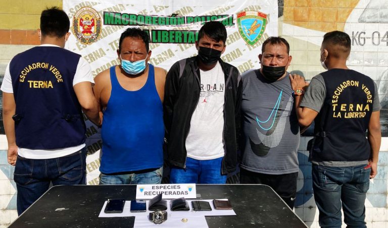 La Libertad: capturan a tres presuntos integrantes de “Los Cogoteros”