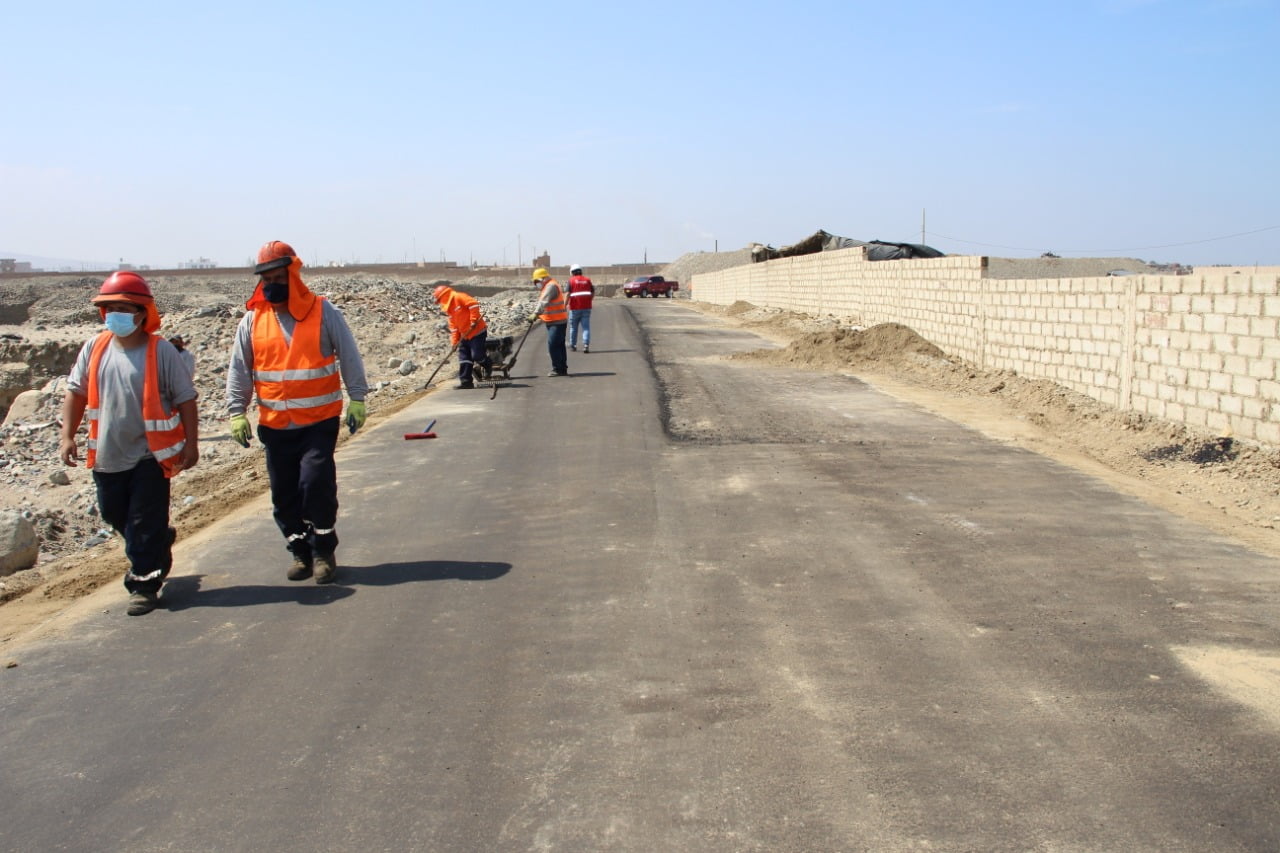 Reconstrucción de carretera Costanera en Huanchaco presenta un avance de 81%