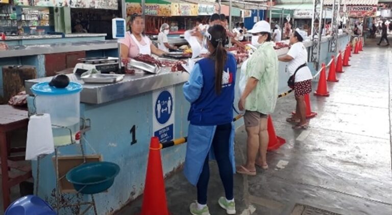 Defensoría del Pueblo detecta incumplimientos en protocolos de bioseguridad en los mercados
