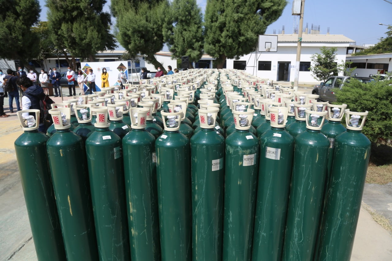 Se distribuyen los primeros 500 balones de oxígeno a establecimientos de salud