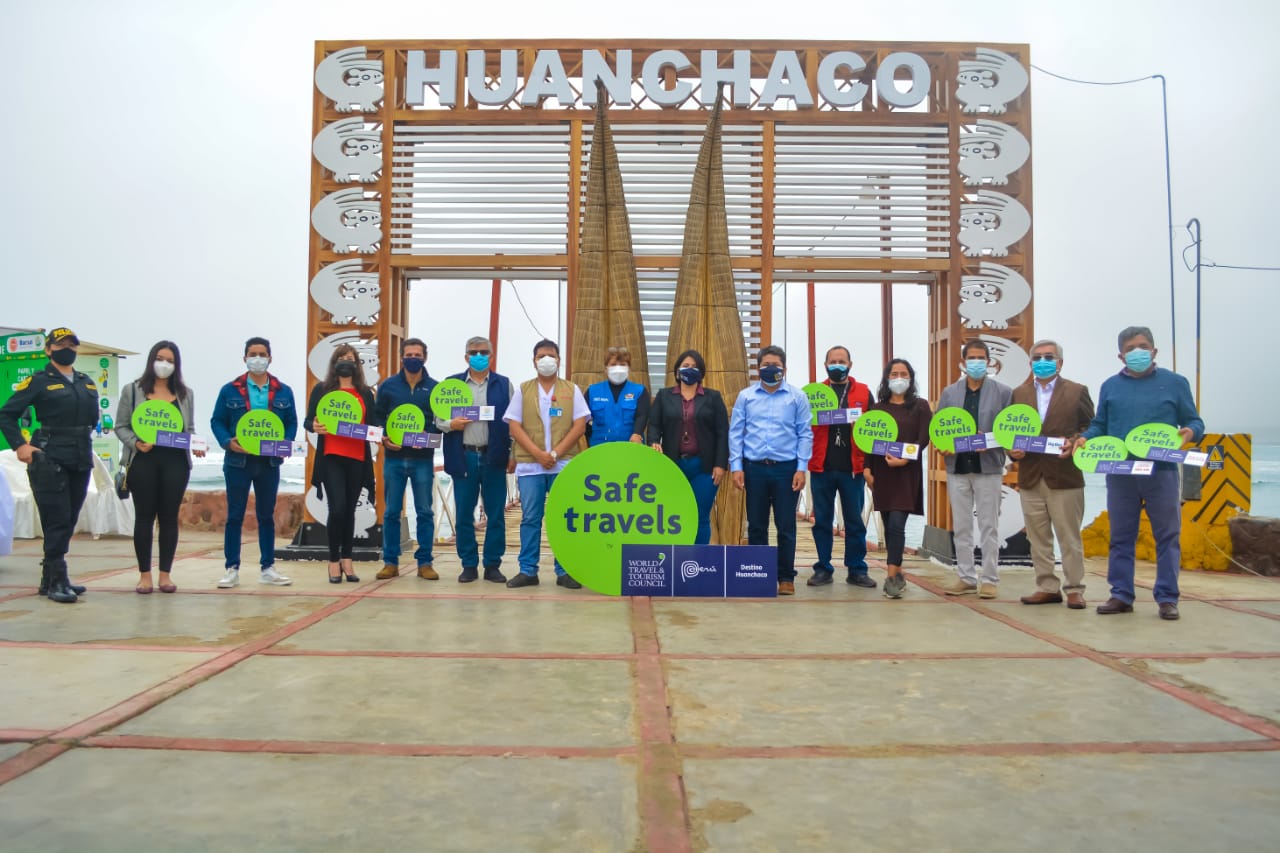 Huanchaco: Entregan sello “SAFE TRAVELS” a 9 prestadores de servicios de turismo y 3 atractivos turísticos de la zona