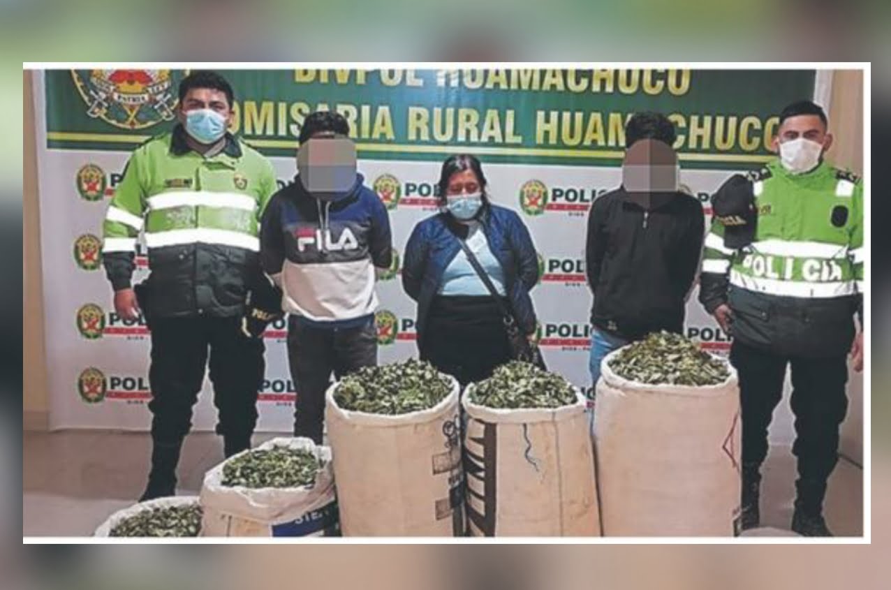 La Libertad: dos menores y una mujer son capturados con hojas de coca