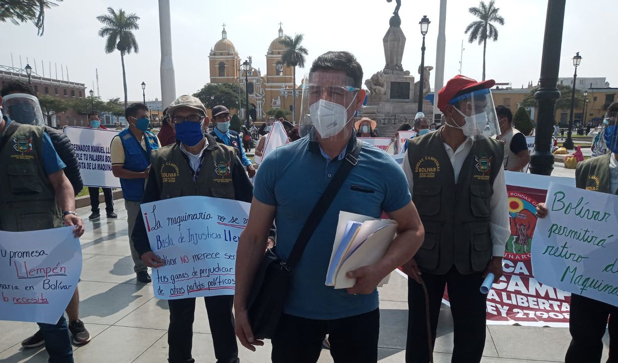 La Libertad: Alcalde y ronderos de Bolívar se unen para exigir a Llempén que mejore las carreteras