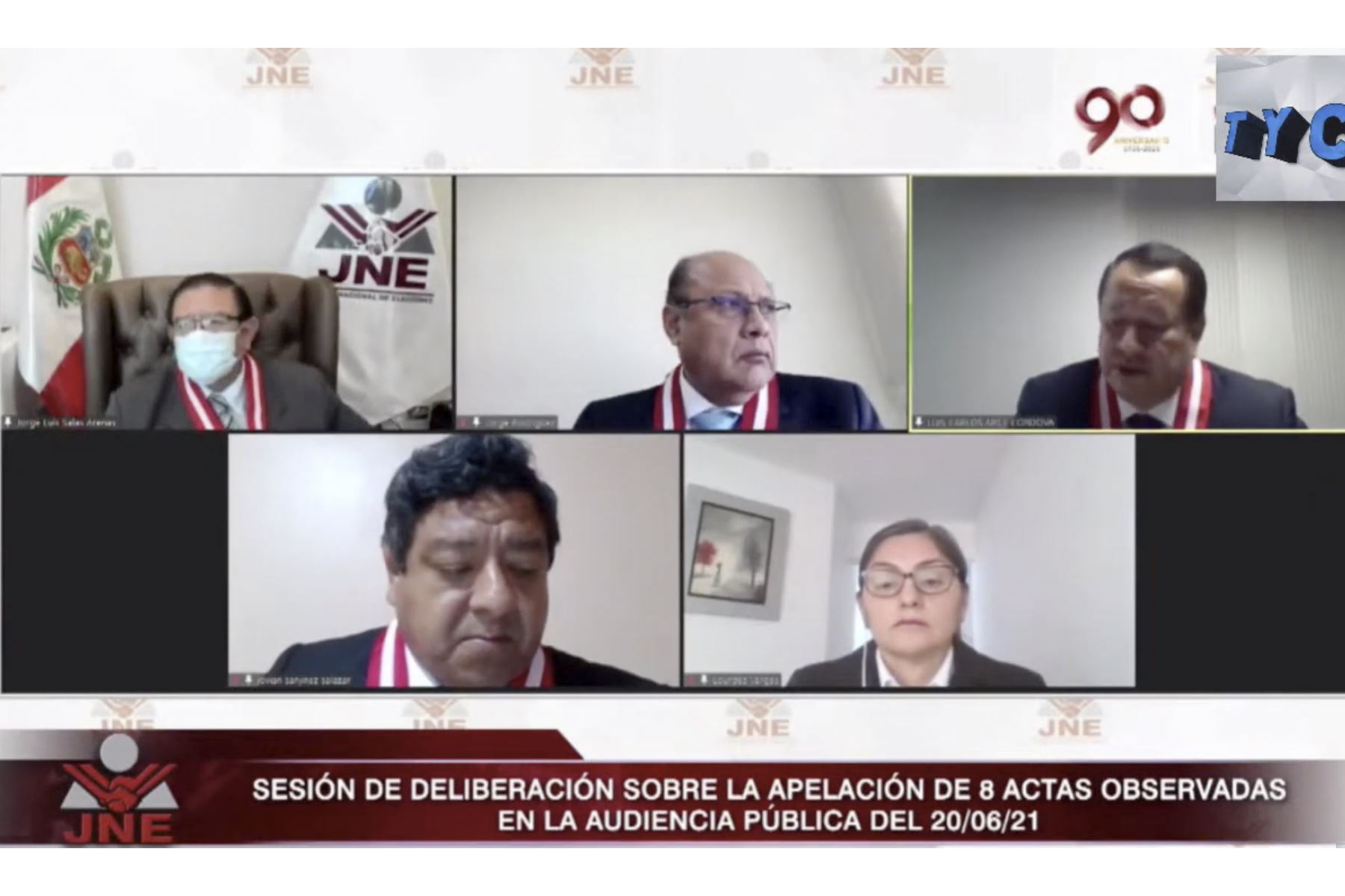 JNE inicia audiencia pública virtual sobre pedidos de nulidad
