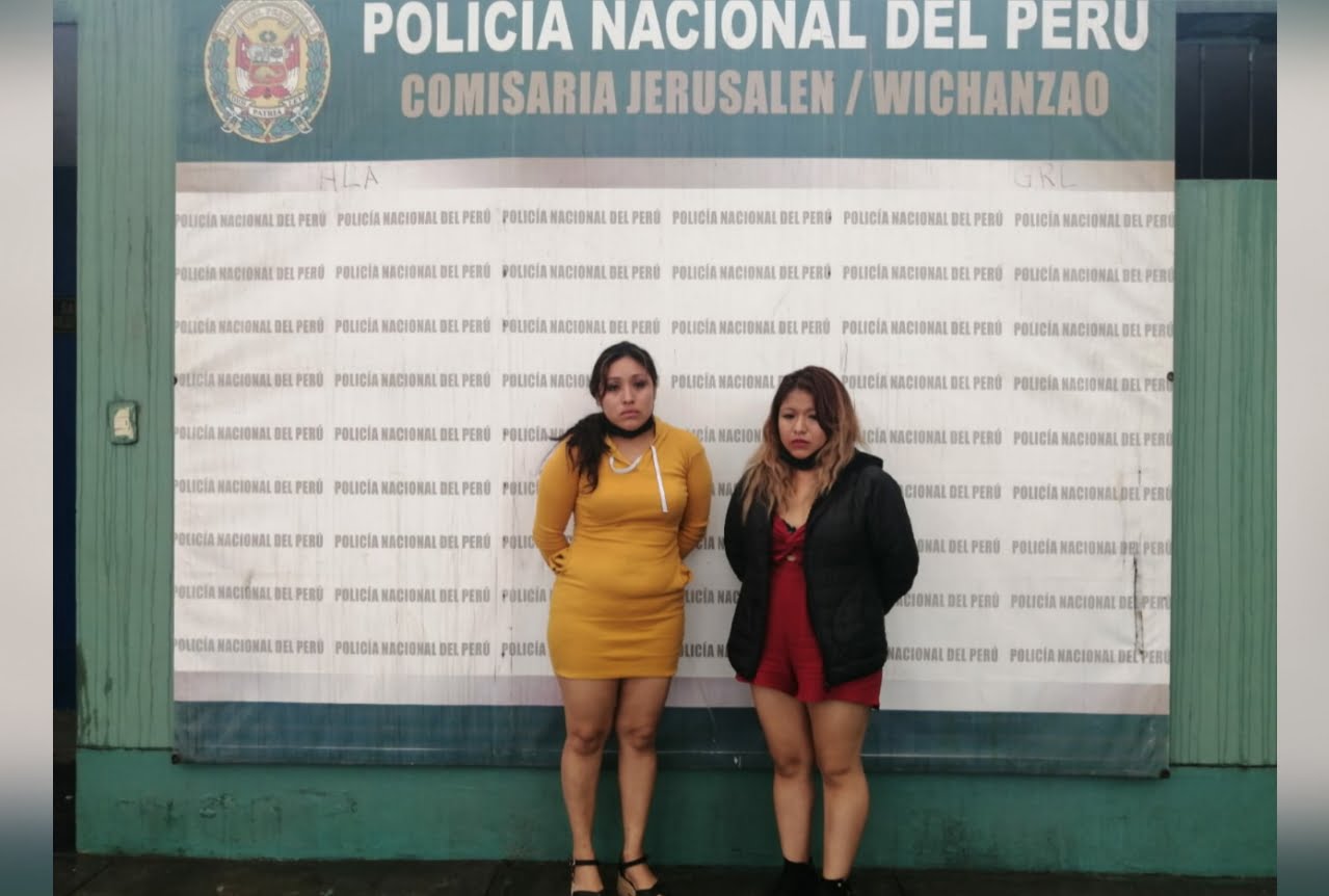 Trujillo: policías intervienen a dos mujeres acusadas de robo