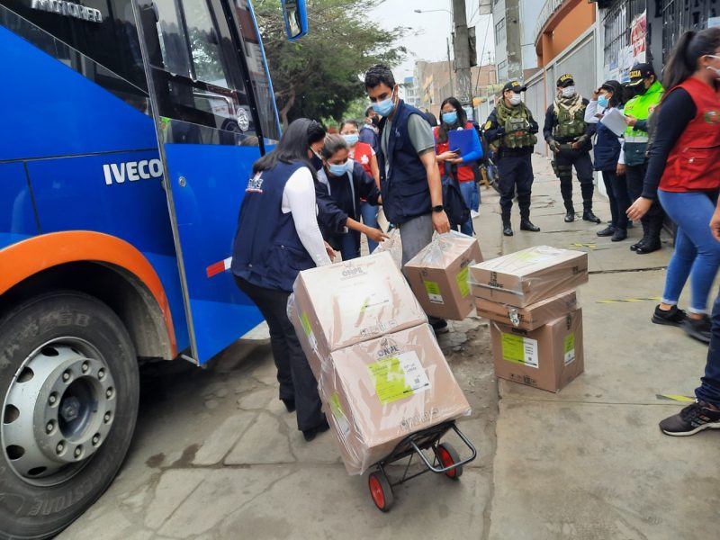 ODPE de Trujillo inició despliegue de material electoral en dos grupos