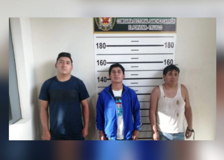 La Libertad: tres sujetos fueron intervenidos con un arma de fuego en El Porvenir