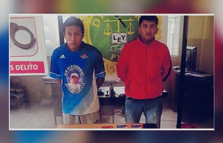 Trujillo: intervienen a dos sujetos dedicados a la extorsión en El Porvenir