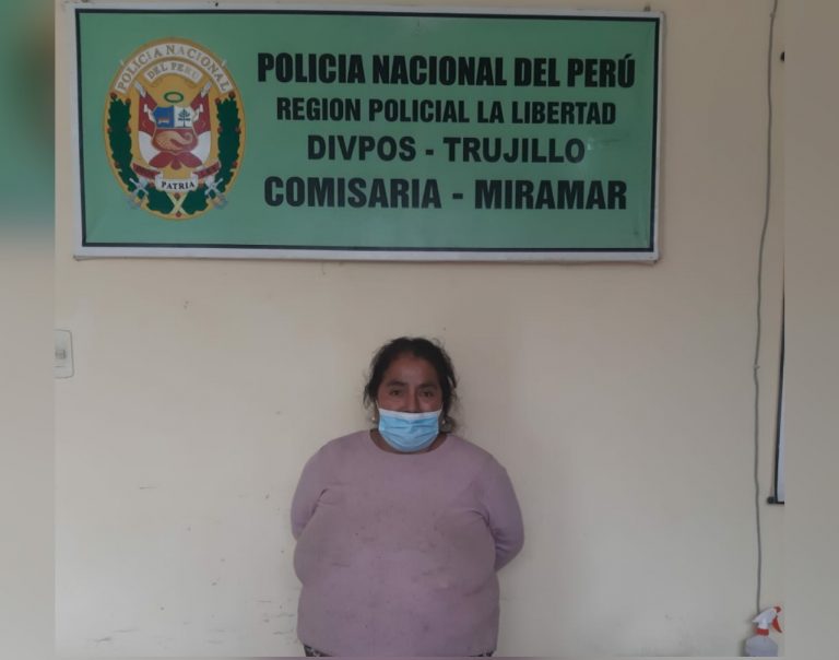 La Libertad: mujer con requisitoria fue detenida en Salaverry
