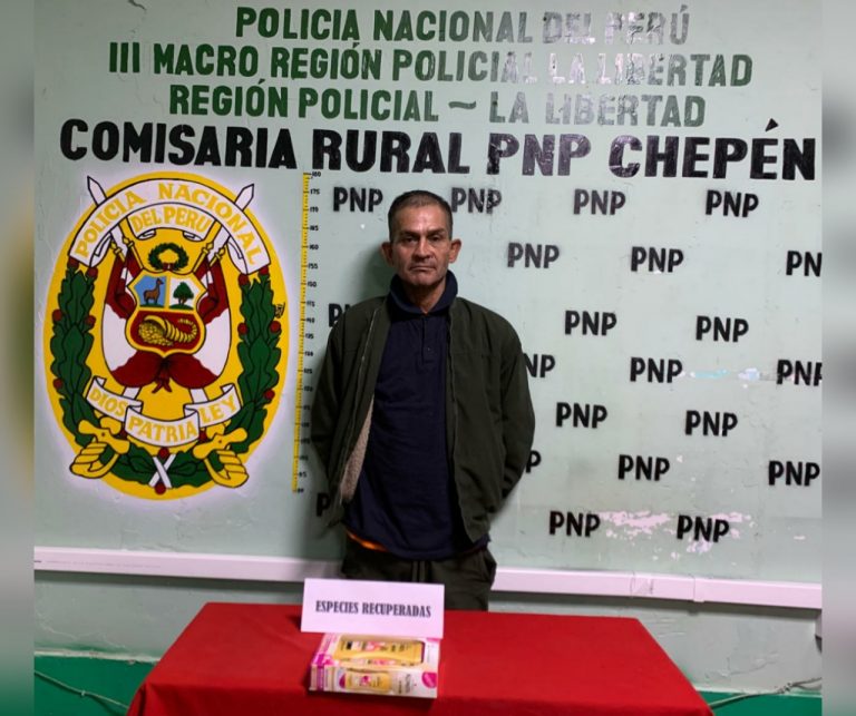 La Libertad: sujeto es detenido por robar un shampoo y acondicionador de una botica en Chepén