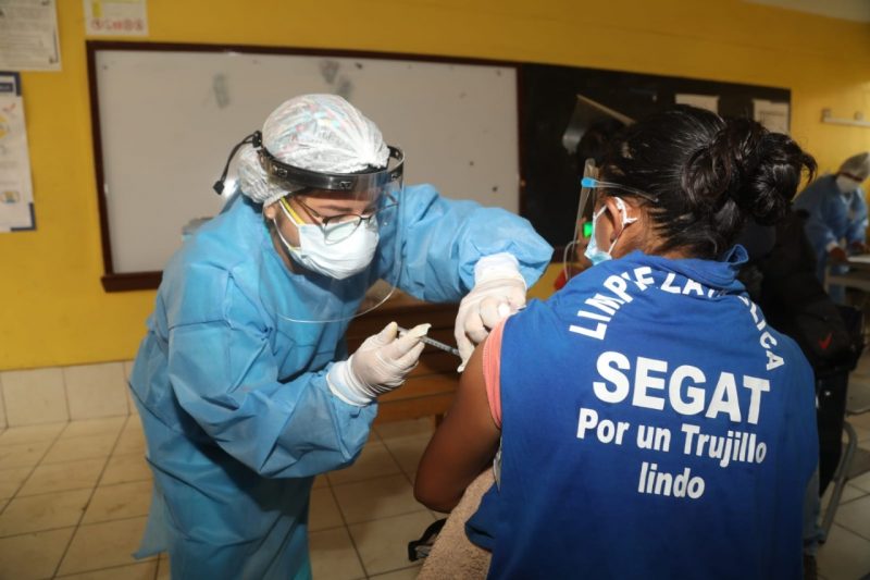 Trujillo: personal de SEGAT recibirá segunda dosis