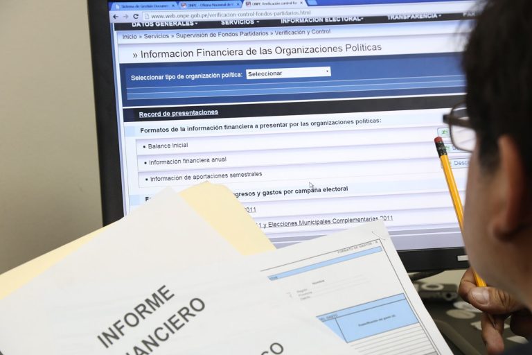 ONPE: El plazo para que todas las partes presenten información financiera anual expira hoy.