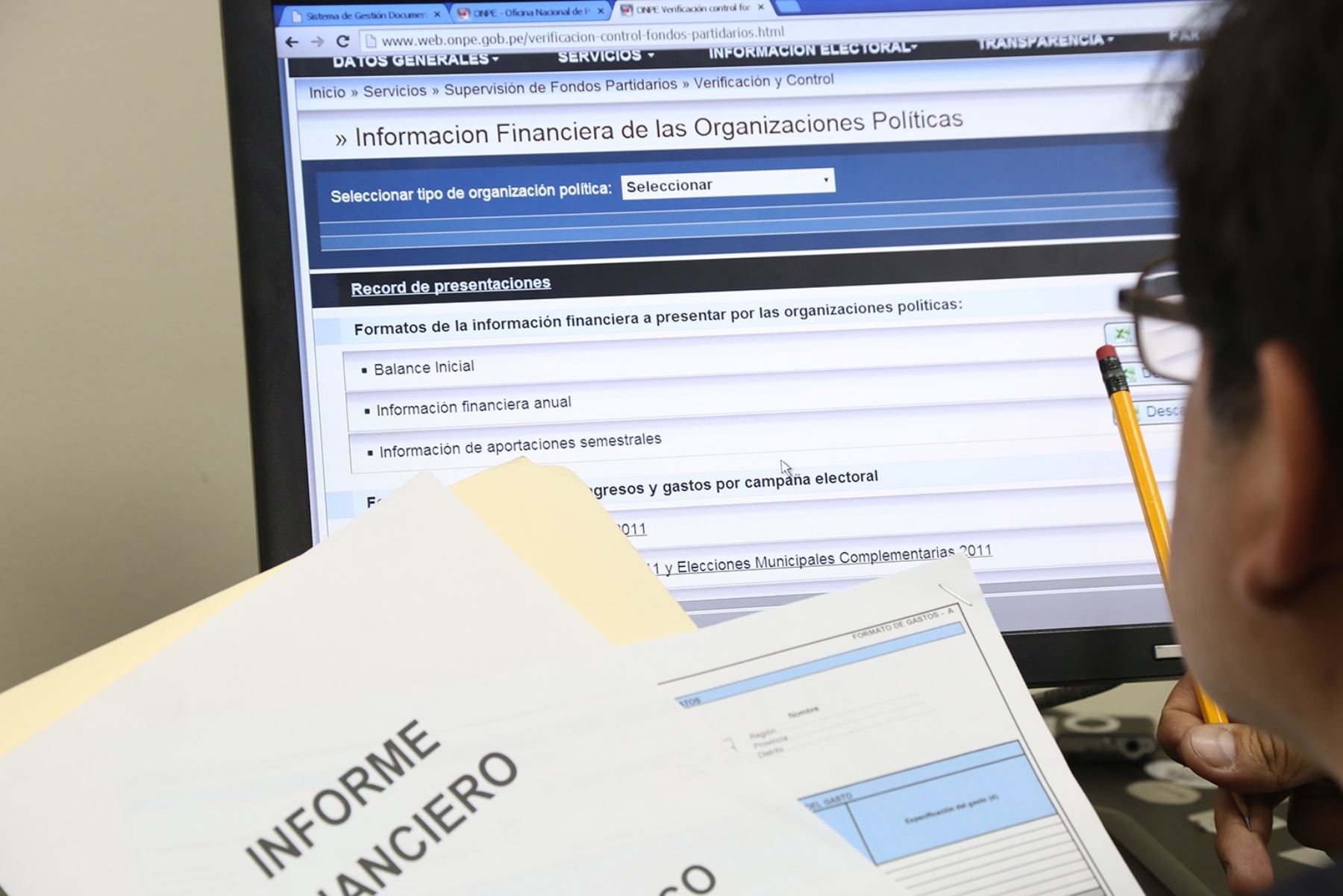 ONPE: El plazo para que todas las partes presenten información financiera anual expira hoy.