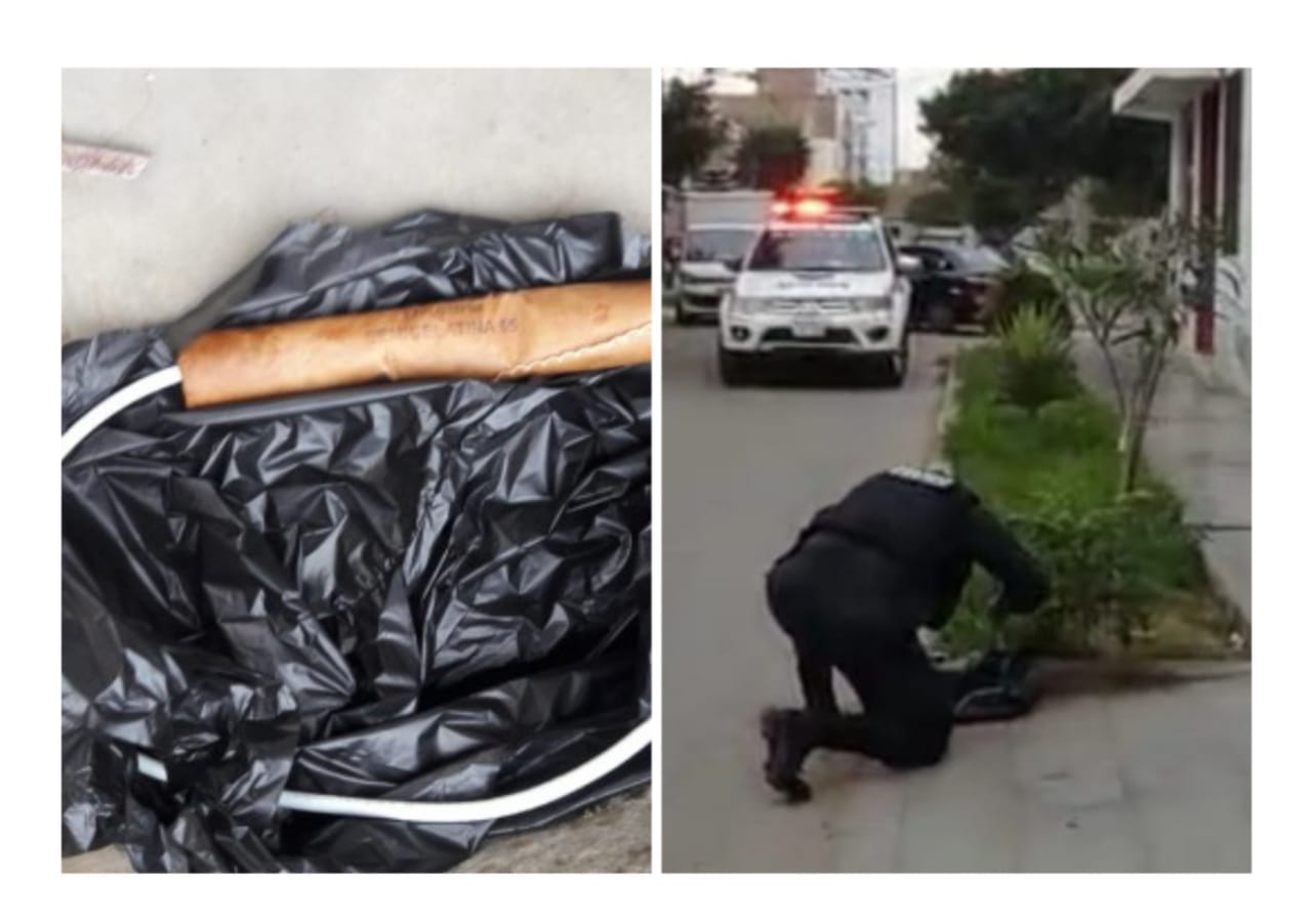 Trujillo: extorsionadores dejan explosivo en la urbanización Covicorti