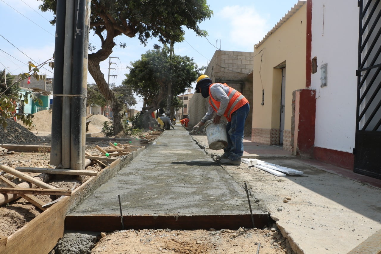 San Pedro de Lloc: Remodelan veredas para mejorar transitabilidad en el distrito