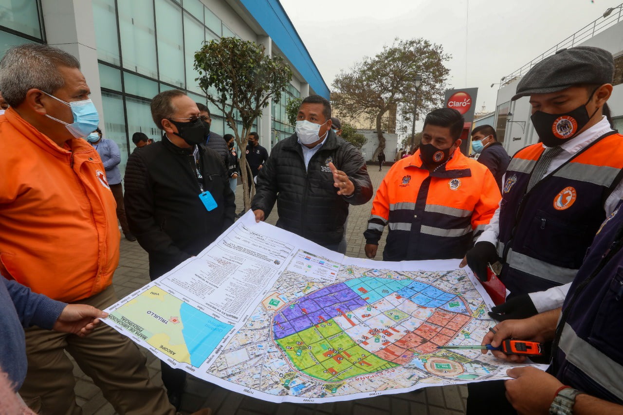 Defensa Civil realiza ubicación de zonas seguras en centro histórico