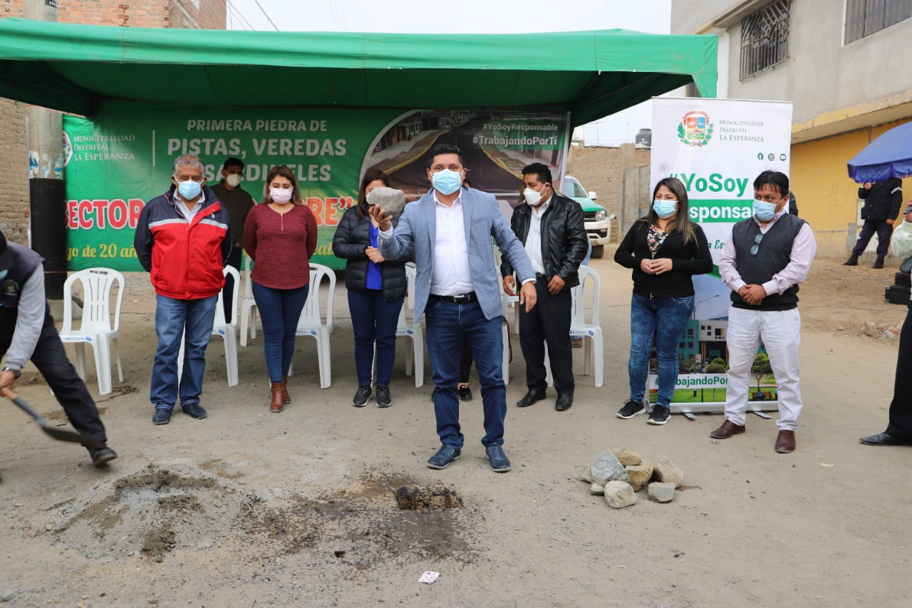 La Esperanza: invertirán S/ 1.6 millones en pistas, veredas y sardineles del sector Pueblo Nuevo